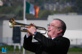 Playing the last post at the 2019 Easter commemorations in Newry. Photograph: Columba O'Hare/ Newry.ie - Easter Commemorations Newry 2019