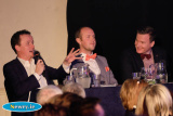 The Judges Austin O'Callaghan, Paul Burns and Dan McCartan at Lissummon Strictly Come Dancing at the Carrickdale Hotel. Photograph: Columba O'Hare - Lissummon Strictly Come Dancing 2016