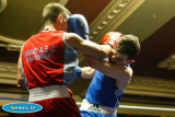 Anthony O'Rawe, Braid v Marc McLaughlin, Dockers in the Light Weight 60kg at the Ulster Elite Boxing Championship Finals in Bellinis, Newry. Photograph: Columba O'Hare - Ulster Elite Boxing Final November 2015