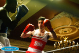 Bernaldo Marime, St Pauls  v Gerard Matthews, Holy Trinity in the Light Welter 64kg at the Ulster Elite Boxing Championship Finals in Bellinis, Newry. Photograph: Columba O'Hare - Ulster Elite Boxing Final November 2015