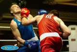 Michael Bustard, Monkstown v Connor Doherty, Holy Trinity in the Welter Weight 69kg at the Ulster Elite Boxing Championship Finals in Bellinis, Newry. Photograph: Columba O'Hare - Ulster Elite Boxing Final November 2015