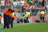 Armagh Manager Paul McShane and Assistant point the way forward for the Armagh Minor Team at the All Ireland Final. - All Ireland Minor Football Final 2009 Armagh v Mayo