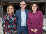 Kieran Grant of Warrenpoint Port alongside Danske Bank representatives Bernie Kerr and Oonagh Murtagh (right), who attended Friday&rsquo;s president&rsquo;s dinner organised by Newry Chamber.

 - Newry Chamber President's Banquet