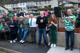 Tommy Sheridan speaking at the unveiling of the statue to Willie Maley in Newry.  Photograph: Columba O'Hare/ Newry.ie - Willie Maley Commemorations Newry