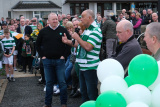 Tommy Sheridan speaking at the unveiling of the statue to Willie Maley in Newry.  Photograph: Columba O'Hare/ Newry.ie - Willie Maley Commemorations Newry