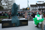 Awaiting the unveiling of the statue to Willie Maley in Newry.  Photograph: Columba O'Hare/ Newry.ie - Willie Maley Commemorations Newry