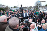 Pictured at the unveiling of the statue to Willie Maley in Newry.  Photograph: Columba O'Hare/ Newry.ie - Willie Maley Commemorations Newry