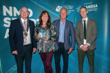 Newry, Mourne and Down District Council Chairperson, Councillor Michael Savage pictured with Mr and Mrs Williamson, who accepted the award for Sportsperson of the Year with a Disability on behalf of their son Tom Williamson, alongside Ryan McQuillan, Disability Sport NI.
 - NMD Sports Awards 2022