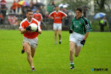 Diarmaid Marsden, Armagh, forges ahead at the Armagh/Limerick clash in Roscommon. Photo: Columba O'Hare - Armagh v Limerick July 2003