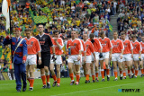 The Armagh Team will relish another visit to Croke Park for the Ulster Final this weekend. Photo: Columba O'Hare - Armagh v Donegal 31 August 2003