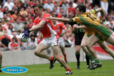 Donegal's Rory Kavanagh can't stop Armagh's Paul McGrane from putting the ball in the back of the net in the opening few minutes of the second half at the Ulster Final. - Armagh v Donegal Ulster Final 2006