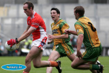 Malachy Mackin leads the pack at Sunday's Ulster Final in Croke Park. - Armagh v Donegal Ulster Final 2006