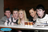 Chris McKevitt, Mickey Clarke, Grace Brown, Teresa McParland and Kevy Carr from Newry enjoying the Grounded experience. - Night out in Grounded December 2006