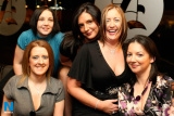 Jessica McMahon, Carol Kennedy, Karen McMahon, Tina Rafferty and Sinead Rooney from Newry. - Night Out The Newsroom January 2008
