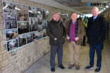 James McArevey, Newry Maritime Association with former Councillors Jack Patterson and Frank Feely. Photograph: Columba O'Hare - Opening of Newry Through the Years Subway Gallery