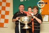 Sam Maguire visits Lissummon GAC on the 18th of January 2003 after Armagh's great victory in 2002. Photograph: Columba O'Hare/ Newry.ie - Sam Maguire visits Lissummon January 2003
