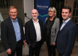 Conor Patterson, Newry and Mourne Co-Operative and Enterprise Agency; Paul Slevin, Branch Manager, Bank of Ireland, Newry; Geraldine O'Hagan, Regional Branch Manager, Bank of Ireland and William Thompson, Head of Consumer Banking NI, Bank of Ireland pictured at the 'Meet the Team' event at the newly refurbished Bank of Ireland branch, Newry on Thursday 26 January 2023. Photograph: Columba O'Hare/ Newry.ie - Bank of Ireland Newry refurbishment