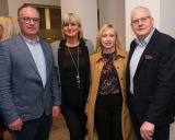 Peadar O'Hagan, O'Hagan Construction; Geraldine O'Hagan, Regional Branch Manager, Bank of Ireland and Linda and Paul Lutton, Dumfries Freight pictured at the 'Meet the Team' event at the newly refurbished Bank of Ireland branch, Newry on Thursday 26 January 2023. Photograph: Columba O'Hare/ Newry.ie - Bank of Ireland Newry refurbishment