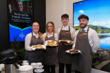 Cooking up the treats at the 'Meet the Team' event at the newly refurbished Bank of Ireland branch, Newry on Thursday 26 January 2023 were from left: Aimee Strain, Nicole Boylan, James Strain and Joshua Keenan from NJB Hospitality/ Raymies Seafood Bar. Photograph: Columba O'Hare/ Newry.ie
 - Bank of Ireland Newry refurbishment