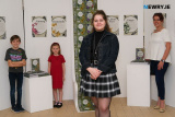 Georgana Georgieva with her mother Desislava and brother Ryan and sister Daya. - SRC Art & Design End of Year Showcase 2023