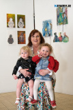 Mairead Havery with Kelly and Leelou. - SRC Art & Design End of Year Showcase 2023