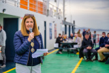 Pictured at the Carlingford Lough Cross-Border Business Cruise between Greenore and Greencastle. Photograph: Colum Lynch  - Carlingford Lough Cross Border Business Cruise 2022