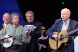 Secretary of State, John Reid, gives "Me and Bobby Magee" a rendition supported by Tommy Sands and watched by Newry and Mourne Council Chairman, Frank Feeley and Gerry Kelly, at the Official Newry City day yesterday. Photo: Columba O'Hare.  Newry City Day Concert, 25th June 2002. Picture: Columba O'Hare/ www.newry.ie - Newry City Day 25 June 2002