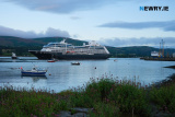 Azamara Pursuit sails up Carlingford Lough  to dock in Warrenpoint Port, the largest cruise ship to ever dock there. Photograph: Columba O'Hare/ Newry.ie - Azamara Pursuit arrives in Warrenpoint