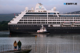 Azamara Pursuit sails up Carlingford Lough  to dock in Warrenpoint Port, the largest cruise ship to ever dock there. Photograph: Columba O'Hare/ Newry.ie - Azamara Pursuit arrives in Warrenpoint