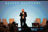 Damian McCullough MC at the Premiere of Reavey Brothers film in the Canal Court in Newry. Photograph: Columba O'Hare/ Newry.ie - Reavey Brothers Premiere