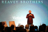 Dessie Trainor from Portadown tells how the Troubles  affected his family, at the Premiere of Reavey Brothers film in the Canal Court in Newry. Photograph: Columba O'Hare/ Newry.ie - Reavey Brothers Premiere