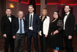 John Reavey, Director of Reavey Brothers with his family at the film's Premiere in Newry. From left: Martin, Paul, John, Bernie, Charlene and Brian. Photograph: Columba O'Hare/ Newry.ie - Reavey Brothers Premiere
