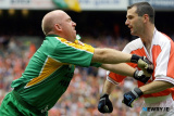 Steven McDonnell will be looking forward to another tussle with Donegal this weekend. Photo: Columba O'Hare - Armagh v Donegal 31 August 2003