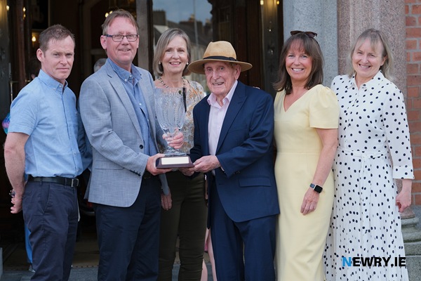 Charlie Smyth with his family, from left: Kieran Smyth, Martin Smyth, Pauline McCartan, Patricia Smyth and Deirdre Smyth.