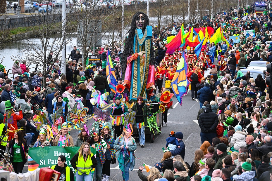 The St Patrick's Day parade in Newry. 