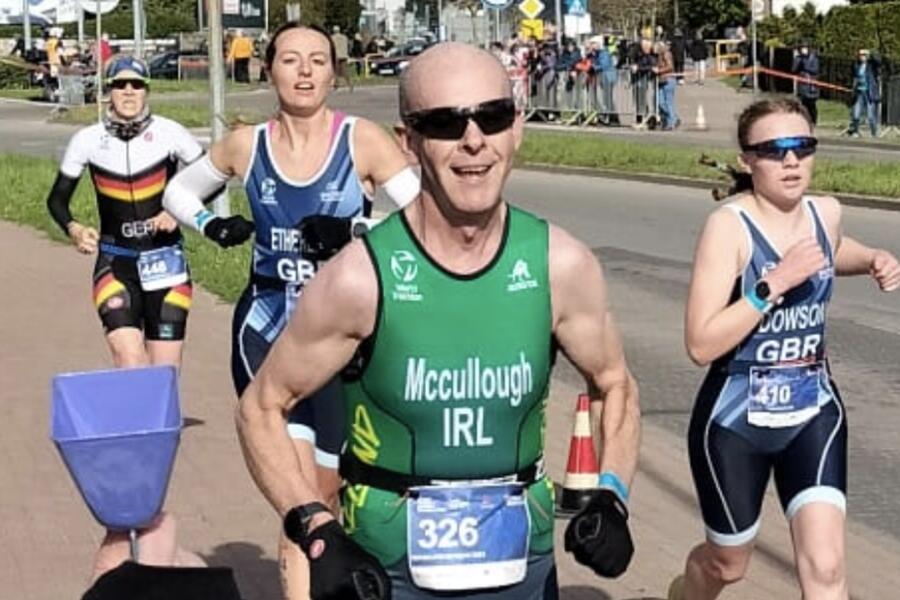 Nigel McCullough from Newry Triathlon Club.
