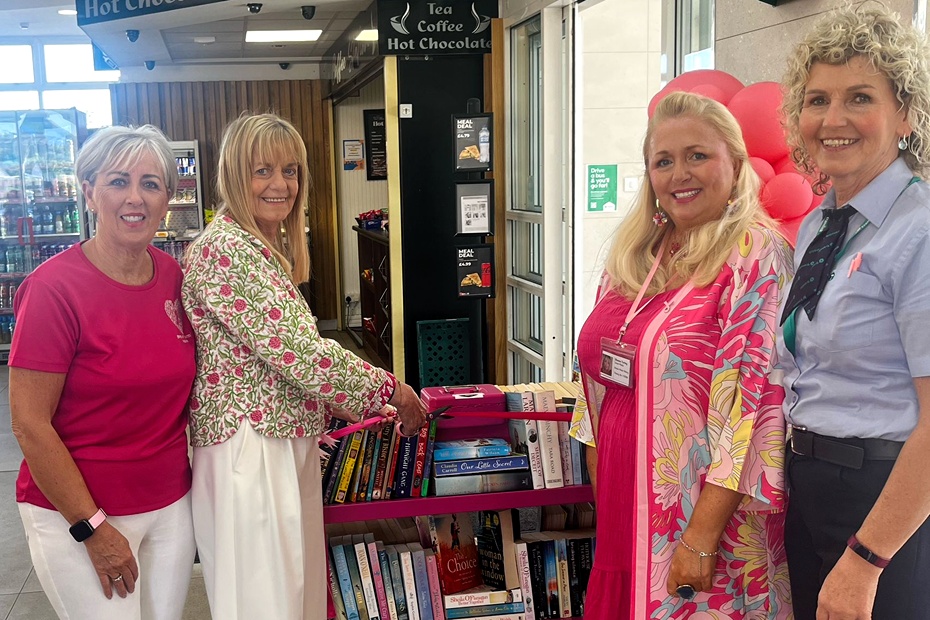 Pictured at the Bookcase Fundraising Campaign at Newry Bus Station 