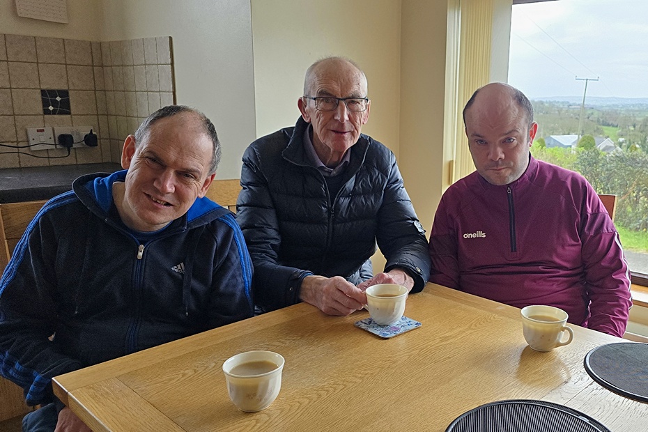 Alphie Lonergan with sons Donall, left and Ronan