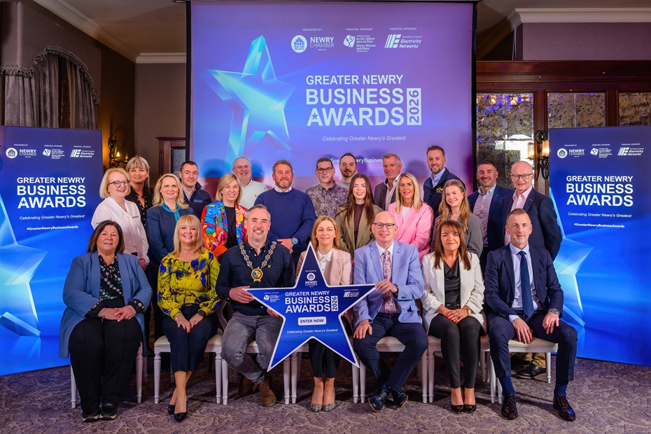 Representatives from the Principal Sponsors and Category Sponsors at the official launch of the 11th edition of the Greater Newry Business Awards which will take place on Thursday 24th September in the Canal Court Hotel, Newry. Photograph: Colum Lynch