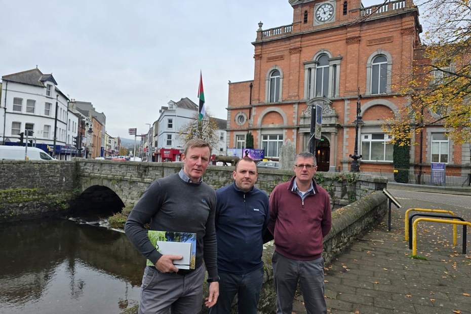 Justin McNulty MLA with officials from the Department for Infrastructure (DfI) Rivers Division