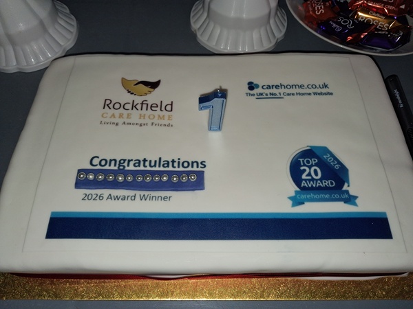 A cake made to celebrate the occasion.