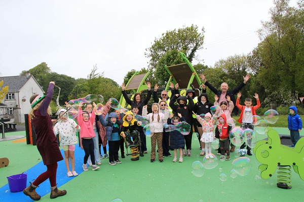 Having fun at the Party in the Park event.