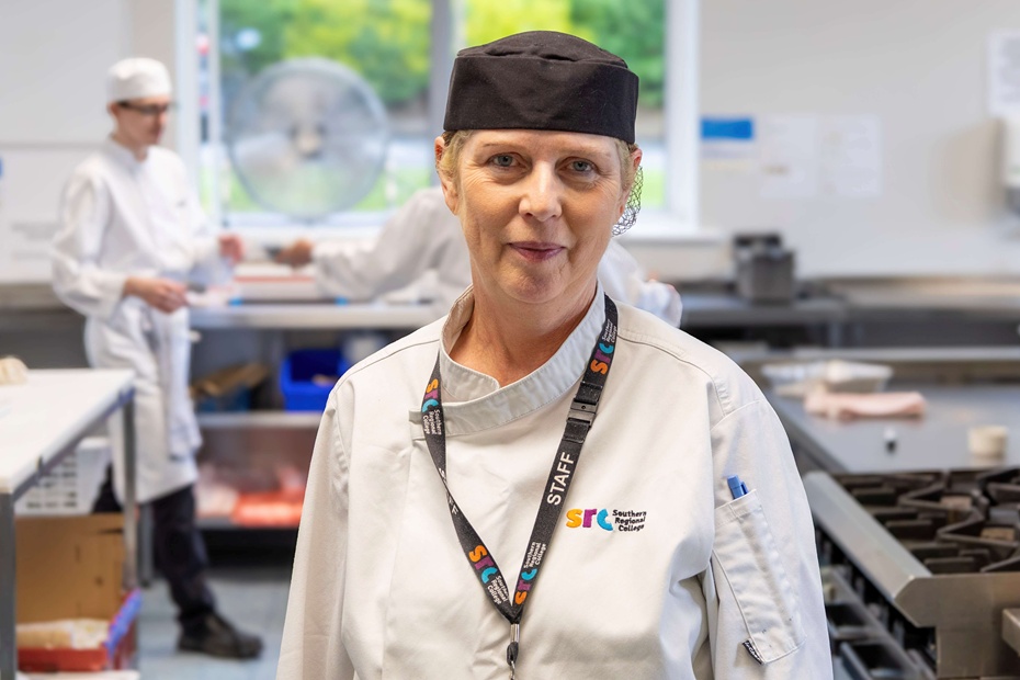 Catering lecturer Mairead Fitzpatrick who is a finalist for the ‘Inspiring Tutor of the Year