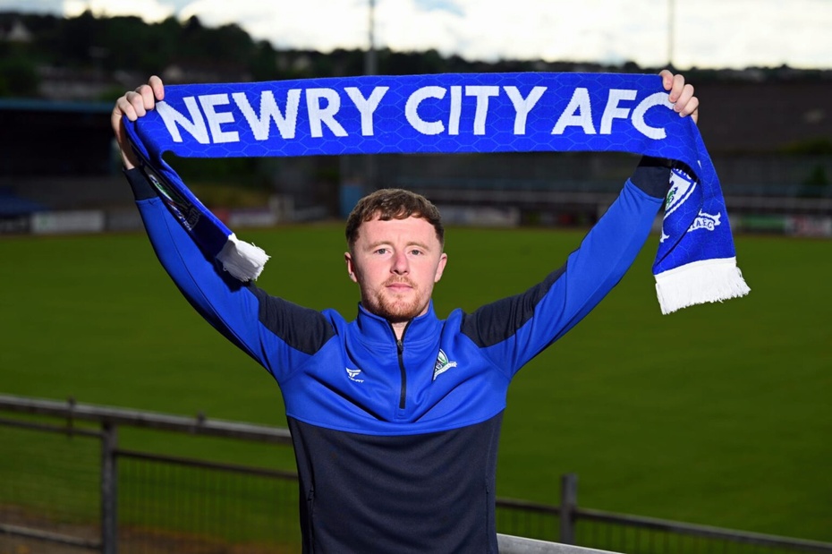 Newry City AFC new signing Caolan Marron
