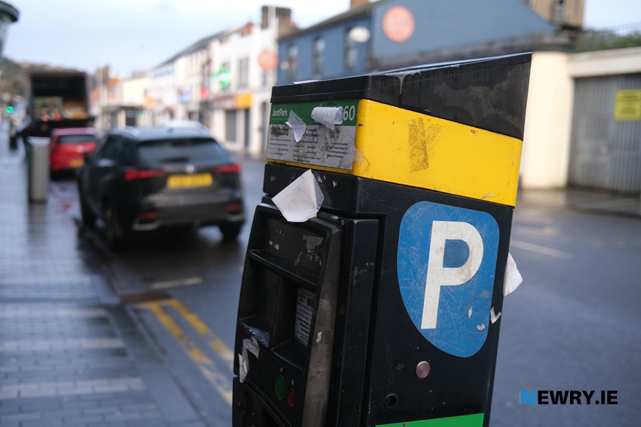 A pay and display machine on Monaghan Street. Photograph: Columba O'Hare/ Newry.ie 