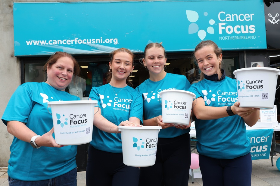 Re-Gen staff Joanne Madine, Aoife Bailie, Ellie Gibbs and Orla Brown