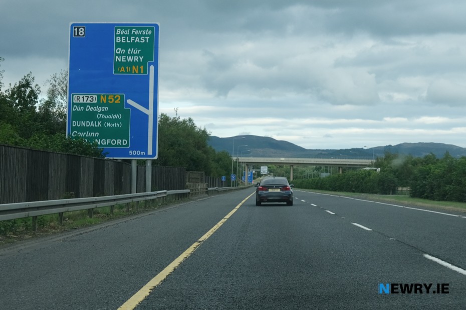 The main Dublin to Belfast road. Photograph: Columba O'Hare/ Newry.ie 