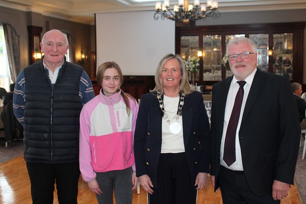 Enjoying the launch of Newry Show 2026 l to r: Brendan Durkan, Newry Show Committee; Eva Winter, Newry Show Committee; Councillor Geraldine Kearns, Deputy Chair, Newry, Mourne and Down District Council and Brian Lockhart, Chairman, Newry Show Society