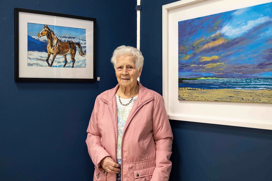 Rose Gray from Newry with her painting of a horse. Rose was part of the recreational art class at the College’s Newry Campus and has already signed up once more for the new academic year.