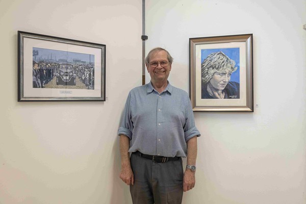 Morton Hale from Rostrevor who attended SRC’s Warrenpoint recreational art class.